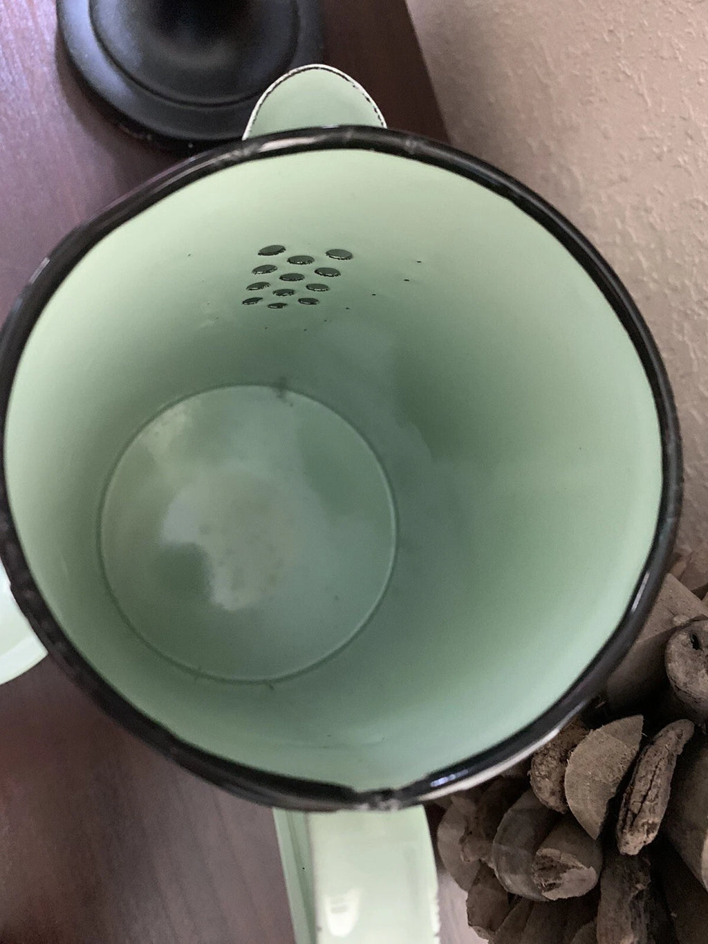 Teapot Kettle Enamelware Pale Mint Green Enamel Pot Nostalgia