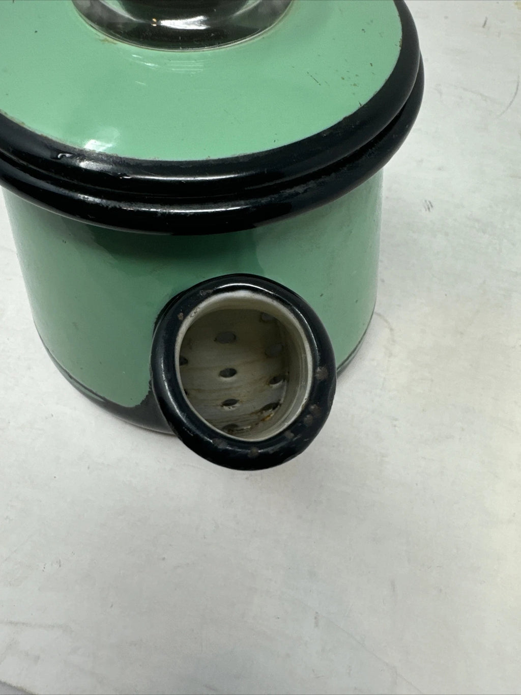 Vintage Vollrath Kook King Tea/Coffee Kettle Pot Seafoam Green Aqua