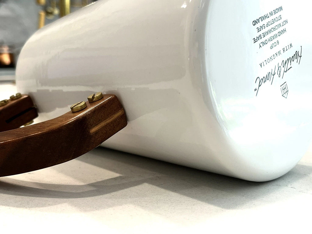 Hearth & Hand Magnolia Enamel Coffee Pot Rustic Farmhouse 6-Cup ~Rare