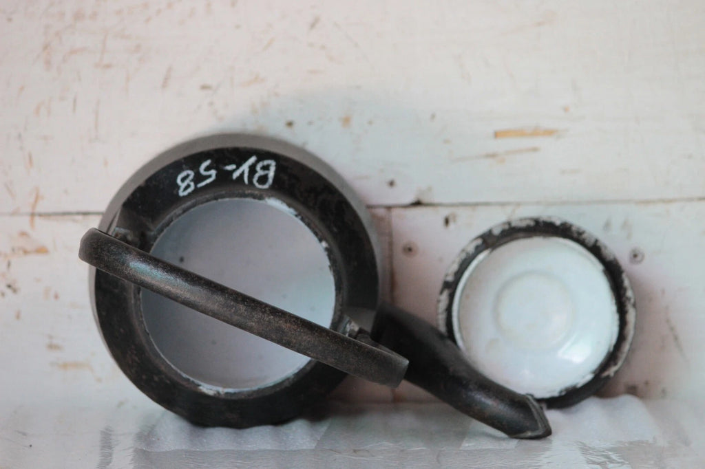 Enamel Inside Vintage Tea Kettle Cast Iron 2½Pints Kitchenware Made in England