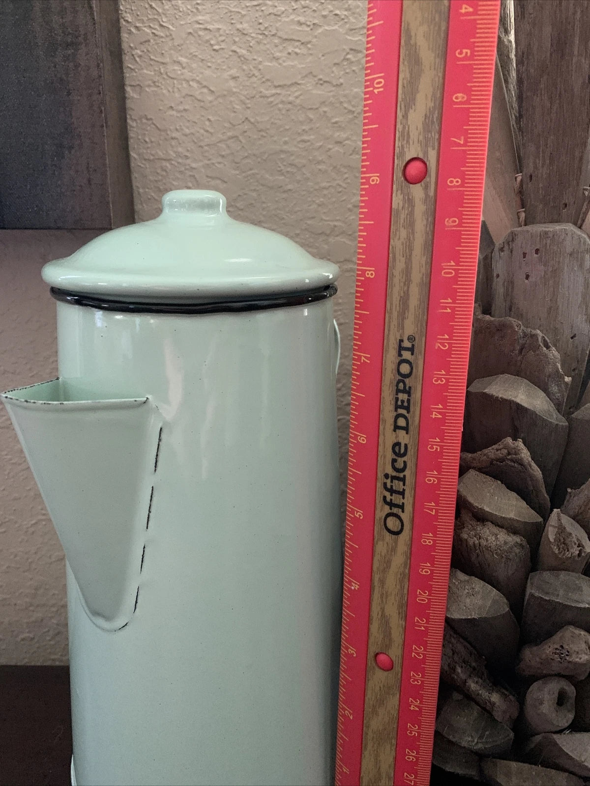 Teapot Kettle Enamelware Pale Mint Green Enamel Pot Nostalgia