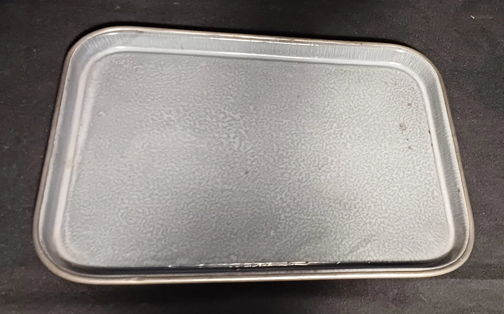 Antique Manning Bowing Gray Graniteware Enamelware Pewter Tea Coffee Set