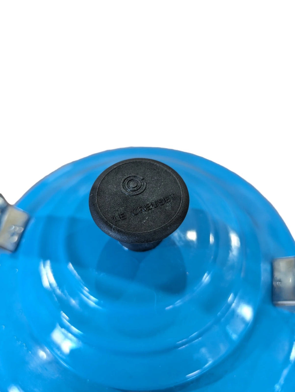 Le Creuset Enameled Steel 1.7 Quart Whistling Tea Kettle Blue Ombre