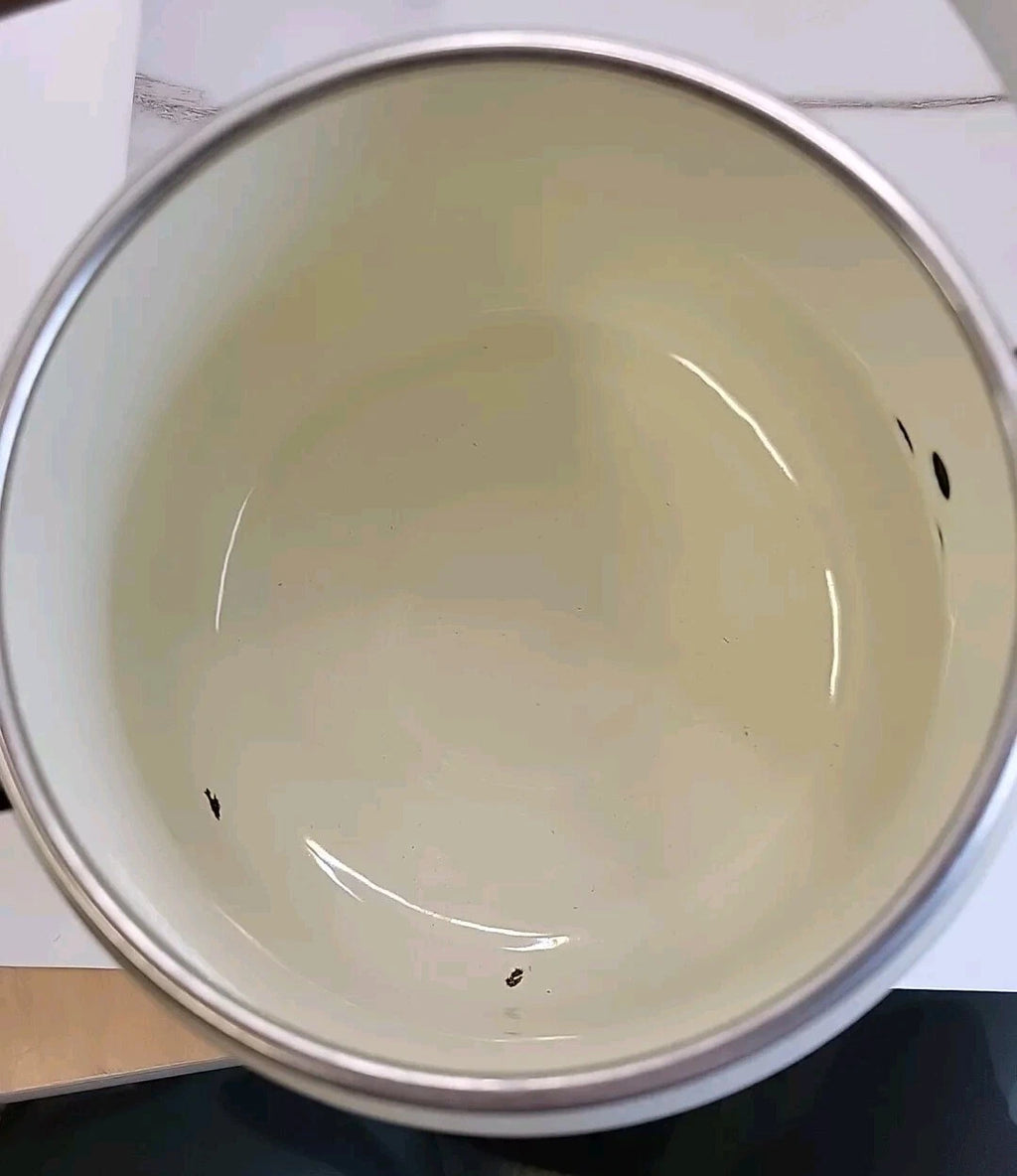 Vintage Tea Kettle, Floral Enamel on Steel Tea Kettle