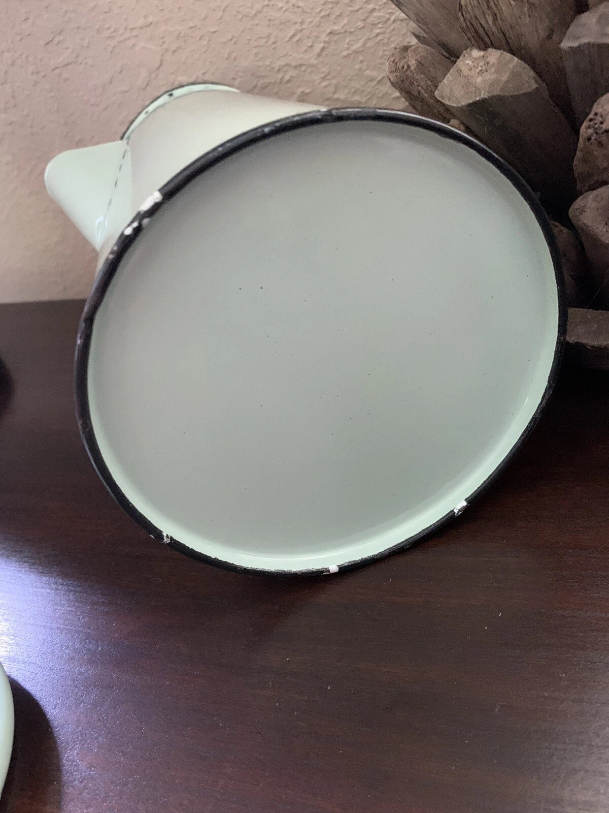 Teapot Kettle Enamelware Pale Mint Green Enamel Pot Nostalgia