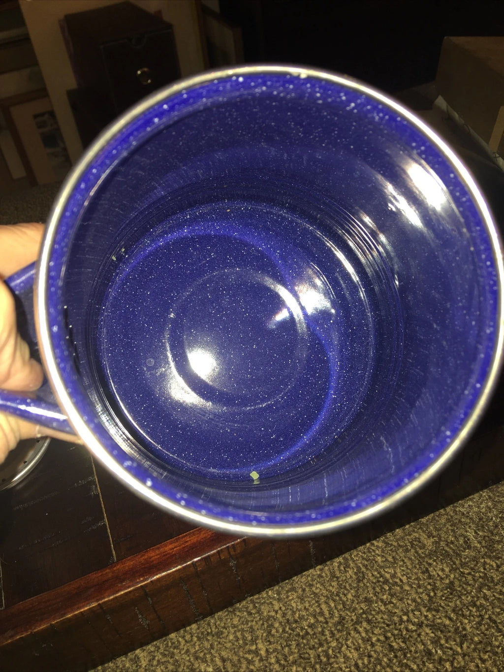 GranitewareBlue Enamelware Coffee/TeaPot  PitcherW/Coffee Percolator NEW.