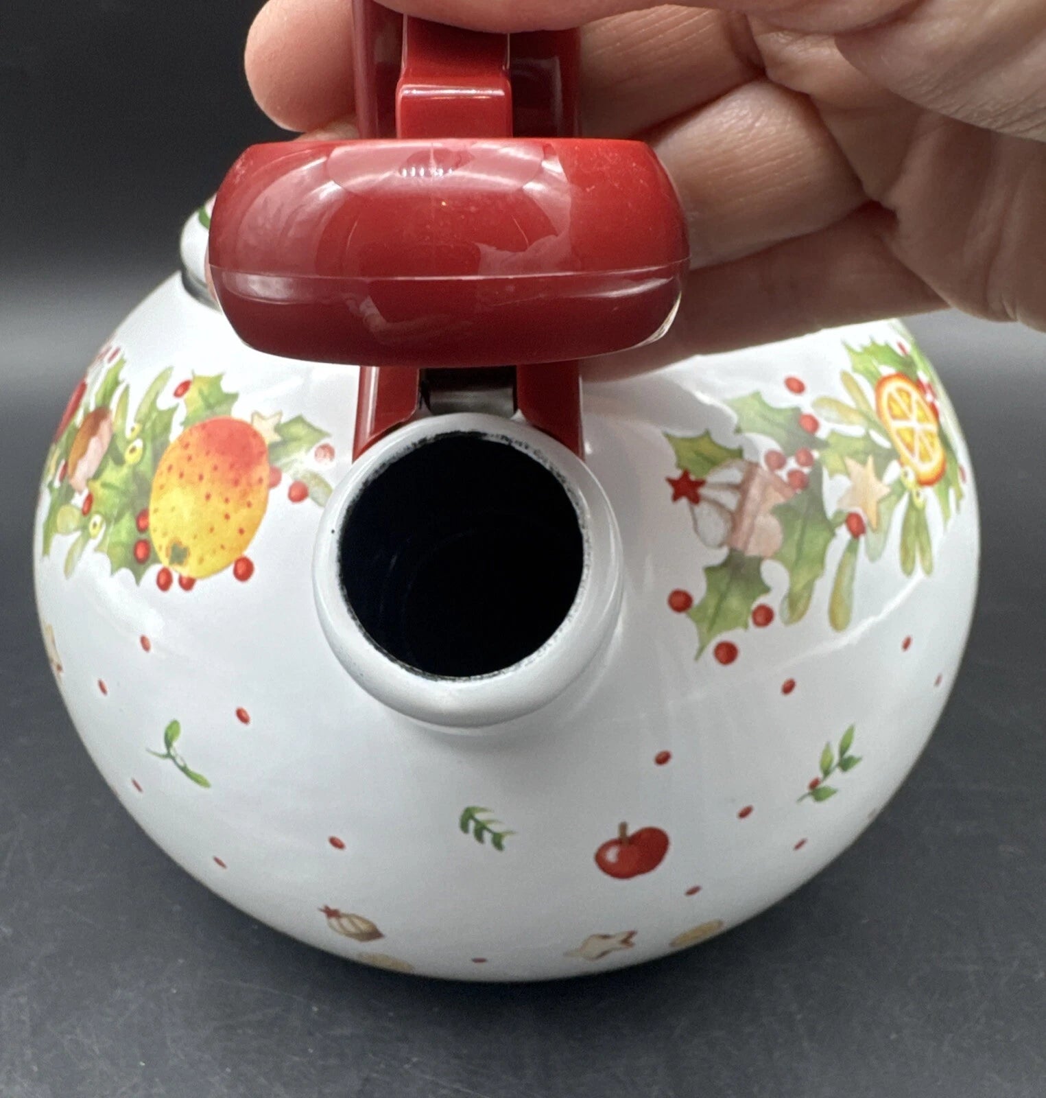 Villeroy & Boch WINTER BAKERY DELIGHT Porcelain Enamel On Steel Tea Kettle 2 QT