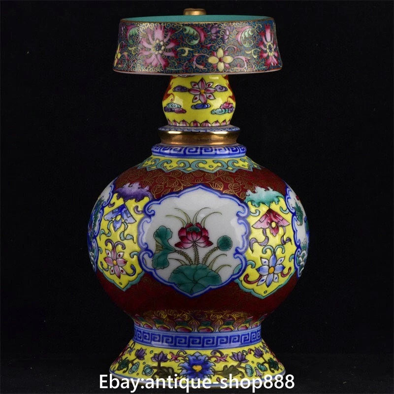 Qianlong Colour Enamel Porcelain Gilt Kylin Qilin Chilin Dragon Beast Kettle Pot