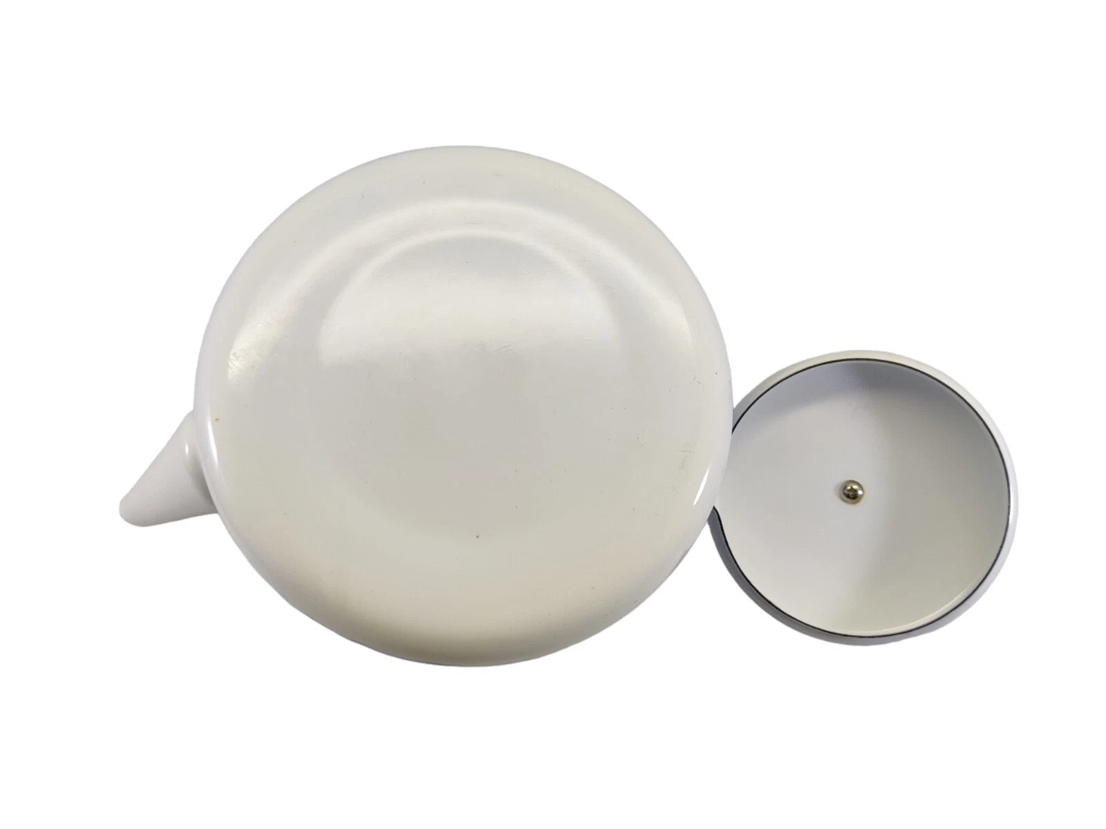 Vintage 1998 Snowflake Shivers Blizzard Enamel Teapot  Kettle Cooks Club READ!!