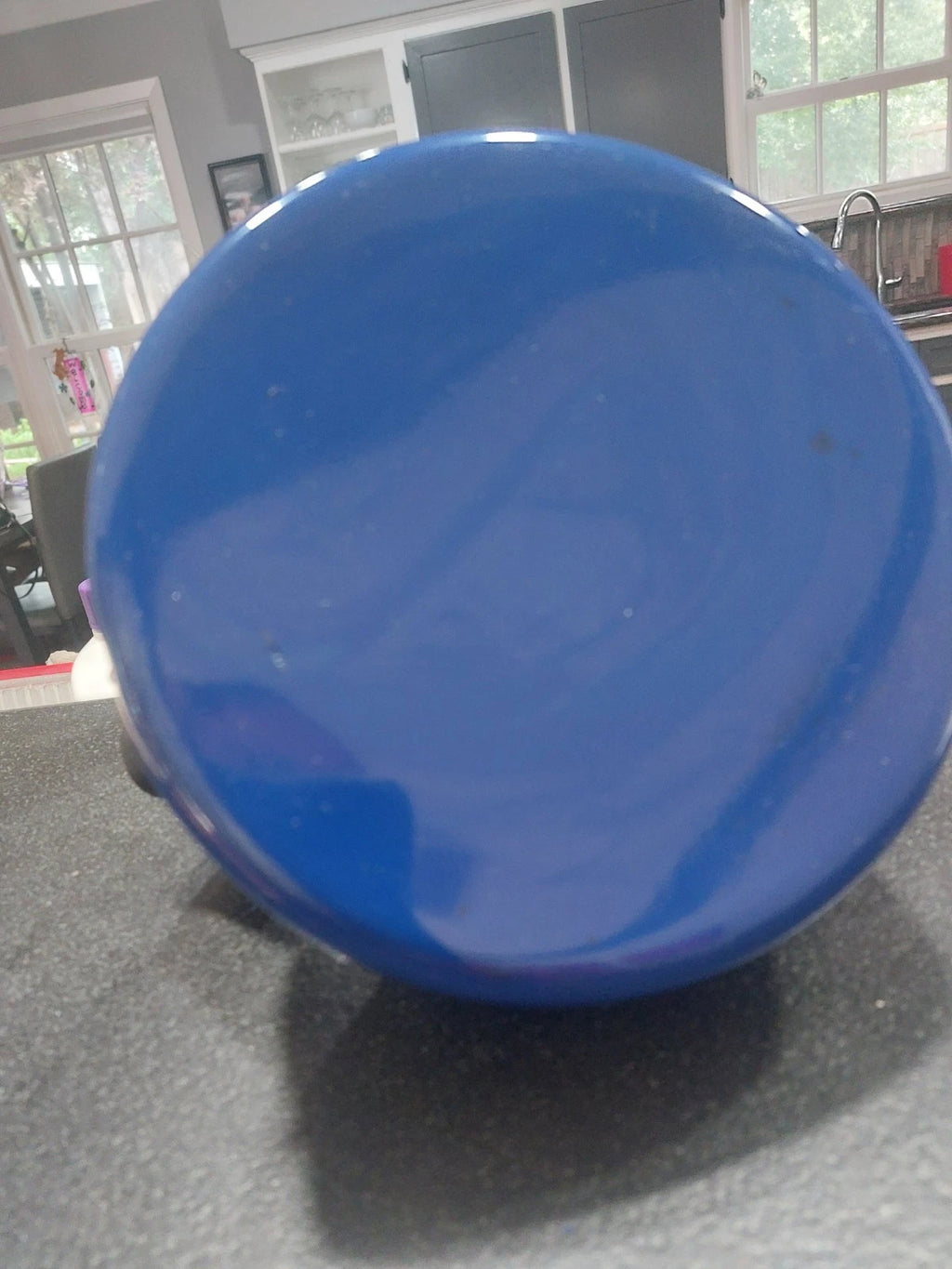 KitchenAid 2 Quart Blue Enamel Whistling Tea Kettle Pot Blue