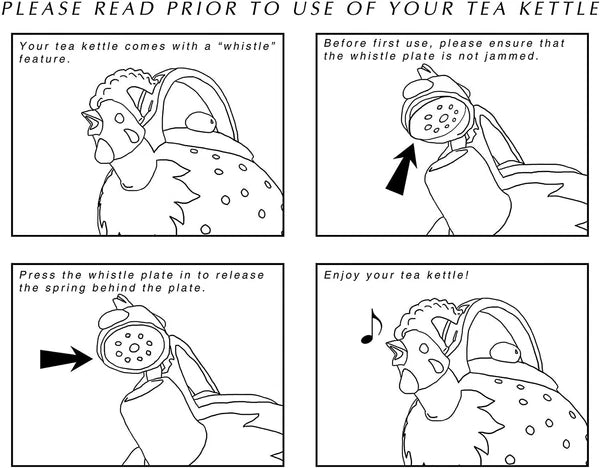 Enameled 1.6 Quart Enamel-on-Steel Whistling Tea Kettle (Watermelon)