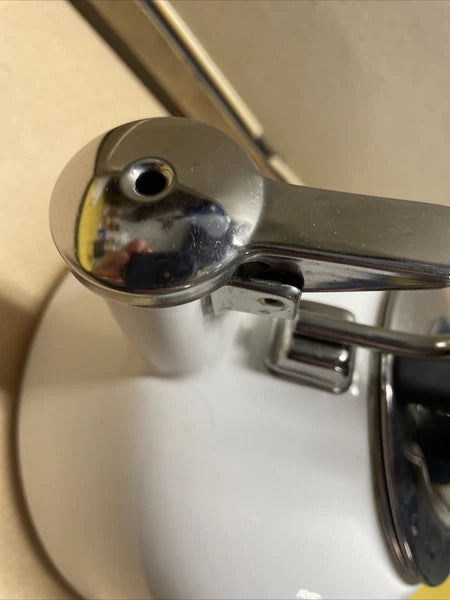 VTG Style Chantal Enamel on Steel WHITE Whistling Tea Pot Kettle