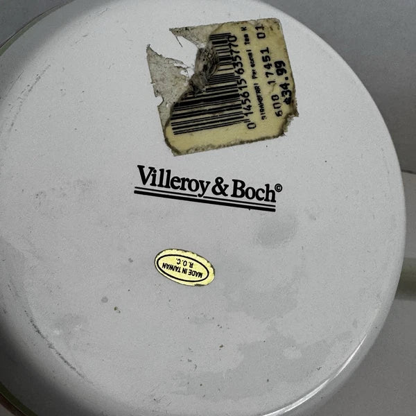 VILLEROY & BOCH Strawberries & Cream Metal Whistler Kettle Teapot 1.5 Qt N180