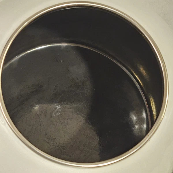 Vintage 1980s Copco White Cat and Gray Mouse Enamelware 2 ½ QT Tea Kettle