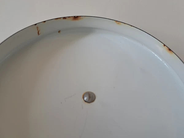 Vintage Georges Briard Enamelware "Forbidden Fruit" Tea Kettle Teapot MCM 1960's