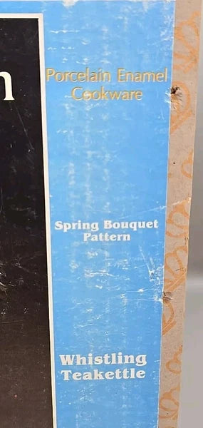 NEW Johann Haviland Bavarian Chinaware Spring Bouquet Whistling Teakettle In Box