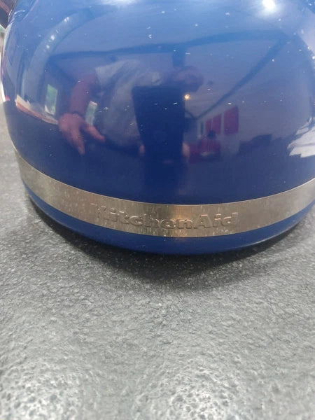 KitchenAid 2 Quart Blue Enamel Whistling Tea Kettle Pot Blue