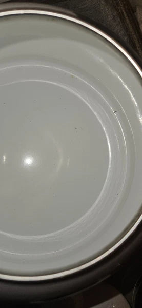 Vintage M Kamenstein Cow Tea Kettle Enamel Whistling Teapot