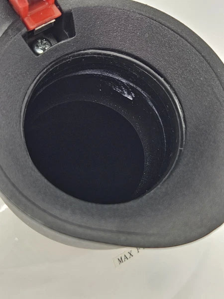 Michael Graves Designs White Enamel Tea Pot Kettle Black Handle