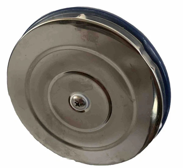 Le Creuset Whistling Tea Kettle Blue 1.6 Liter 1.7 Quart Enamel Steel Small Chip