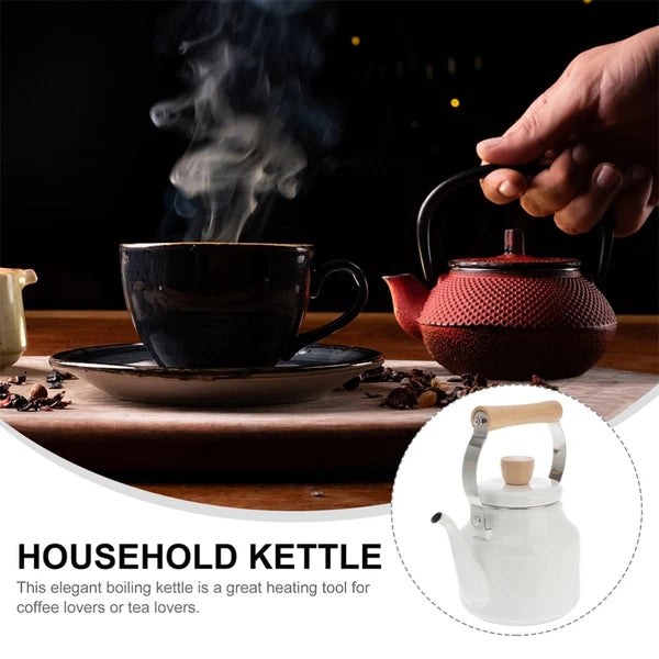 Kettle Travel Make Tea Enamel Teakettle for Stove Gas Top