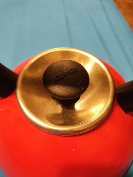 Copco Red Enamel Stainless Steel Tea Pot (Kettle)