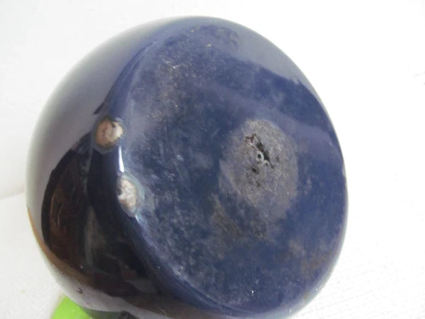 Vintage Copco Eggplant Enamel Whistling Tea Kettle