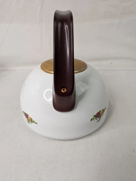 VINTAGE OLD COUNTRY ROSES COLLECTION ENAMEL 6 CUP REPLACEMENT KETTLE