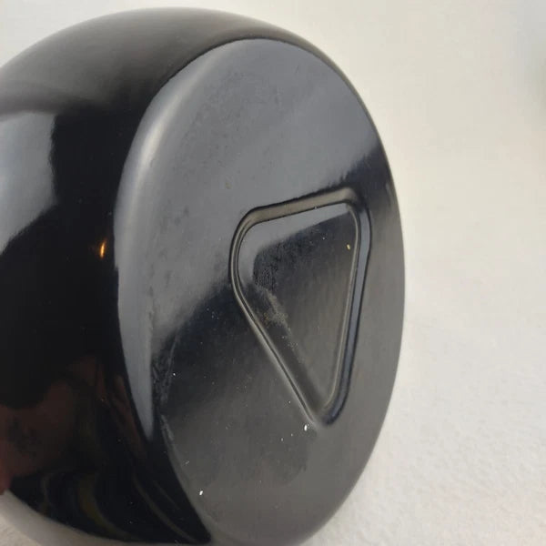 Whistling Tea Pot Kettle Black Enamel with Lid Large Unbranded