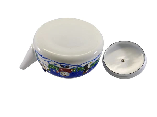 Vintage 1998 Snowflake Shivers Blizzard Enamel Teapot  Kettle Cooks Club READ!!